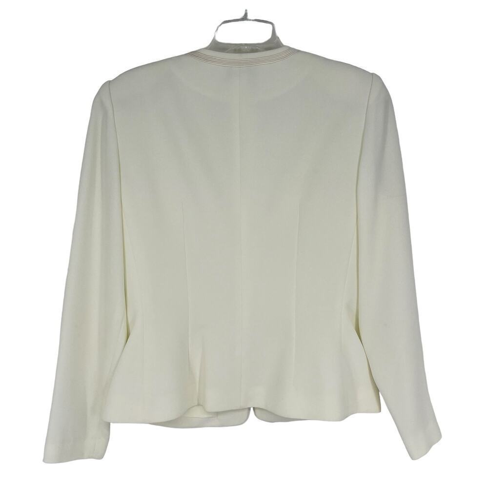 Vintage Adrianna Papell Skirt & Top Set Embroidered White‎ 8 - Picture 7 of 12